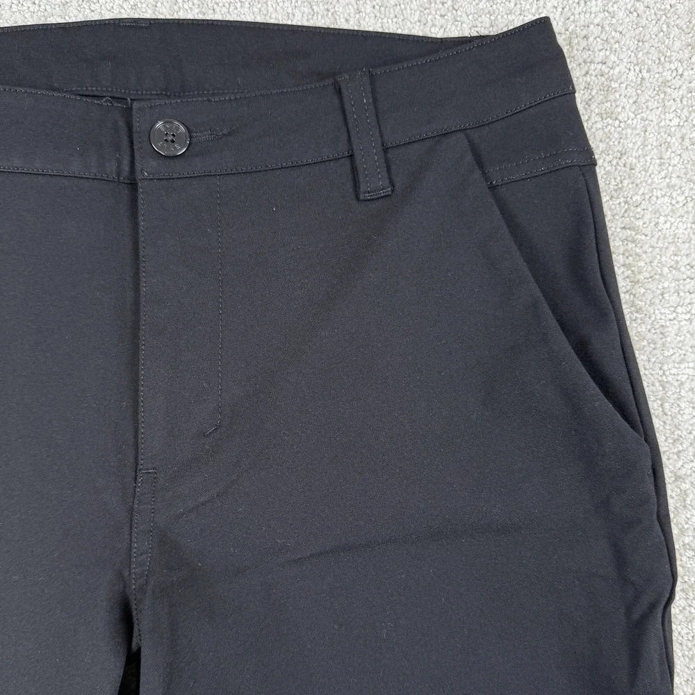 BYLT Men's 32 (Actual 30x30) Black Slim Fit Performance Pants